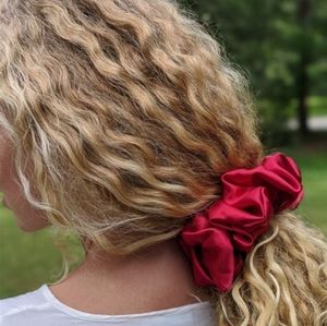 Satin Red Scrunchie nwot